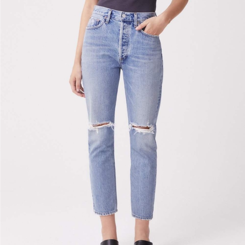 AGOLDE Riley High Rise Crop Jean